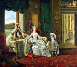 Queen Charlotte with her Two Eldest Sons (1765)