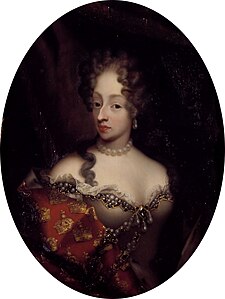 Královna Šarlota Amálie kolem roku 1675 autor Jacob d'Agar