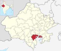 Vị trí của Huyện Chittorgarh