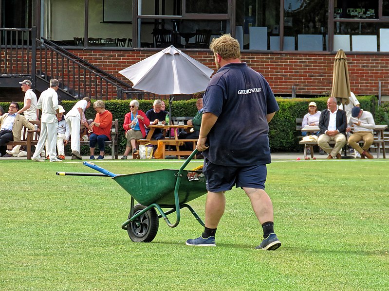 File:Church Times Cricket Cup final 2019, Groundsman 2.jpg