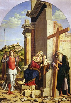 Cima da Conegliano, Vierge à l'Enfant entre saint Michel Archange et Andrea.jpg