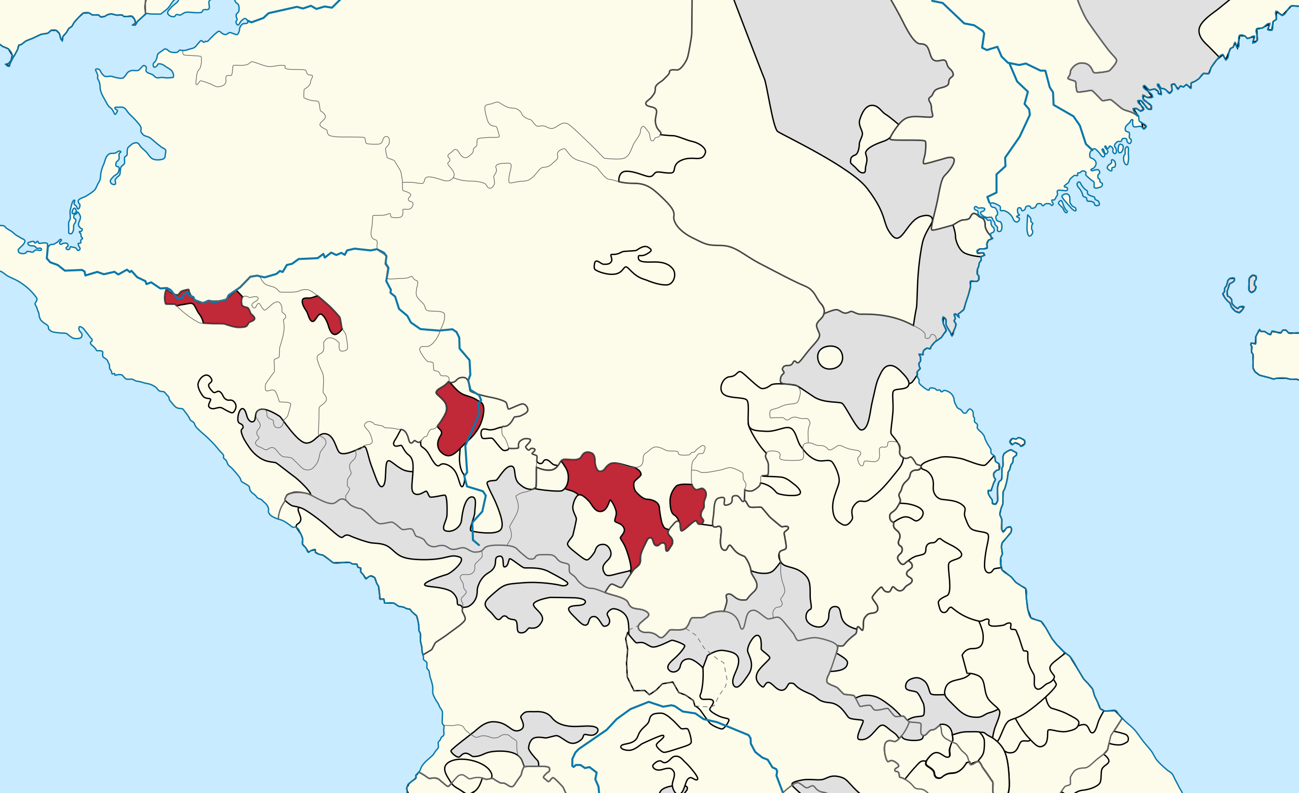 north caucasus map