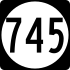 State Route 745 işaretçisi