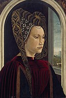 Domenico Ghirlandaio, Presumed Portrait of Clarice Orsini, Wife of Lorenzo the Magnificent, before 1494