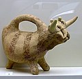 Clay vessel in shape of bull, three male figurines, Koumasa, 2000--1900 BC, AMH, 079009.jpg