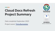 Миниатюра для Файл:Cloud Docs Project Summary Q1 FY2023-24.pdf