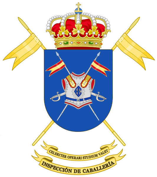 File:Coat of Arms of the Spanish Army Cavalry Forces Inspector's Office.svg