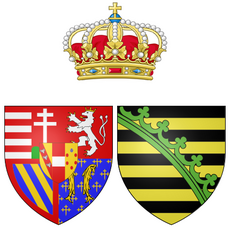 Coat of arms of Maria Ferdinanda and Maria Anna of Saxony as Grand Duchess of Tuscany.png