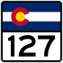 Značka státní silnice 127