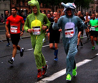 Running in costume in 2015 Copenhagen 2015-09-13 (22114375872).jpg