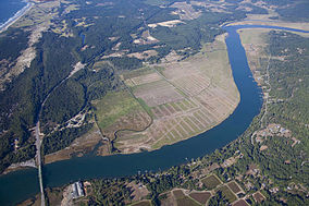 Река Coquille aerial.jpg