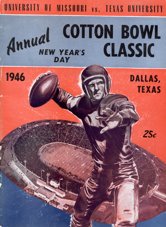 Texas Longhorns Football Vintage Game Day Football Program Poster