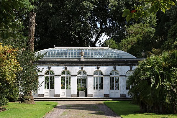 Glazed roof at Fota House Orangery, Fota Island, Ireland