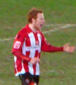 Stephen Quinn selama pertandingan