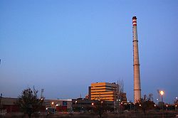 The thermal power station of Cubelles