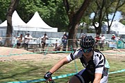 Deutsch: Radsport bei den Olympischen Jugendspielen 2018 Tag 10, 16. Oktober 2018 - Combined Criterium – XCC Qualifikation weiblich English: Cycling at the 2018 Summer Youth Olympics – Women's Combined Criterium – XCC Qualification on 16 October 2018.