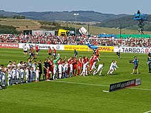 DFB-Pokal-Spiel gegen den FC Augsburg am 19. August 2018