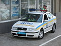 Skoda Octavia road police car