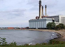 NRG Energy Power plant along Lake Erie in Dunkirk, shuttered since 2016. DSCN4493 dunkirkbaypowerplant e.jpg