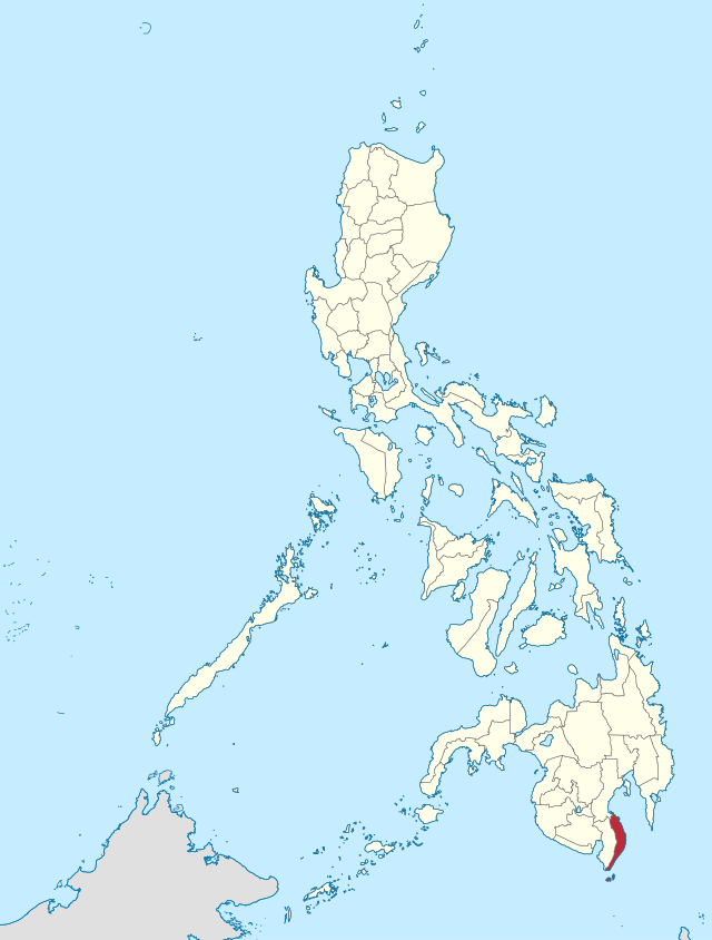 Mapa ng Pilipinas na magpapakita ng lalawigan ng Kanlurang Dabaw