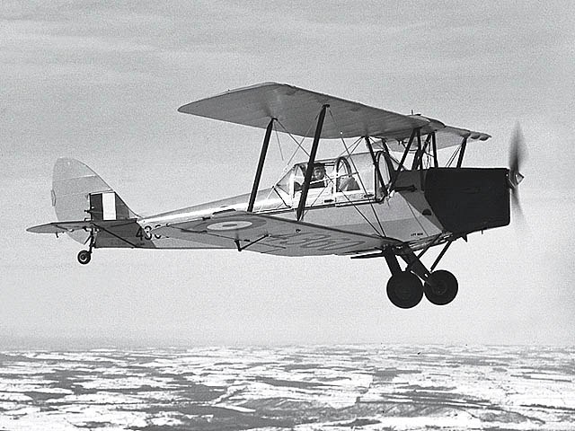 Canadian DH.82C Tiger Moth showing characteristic canopy