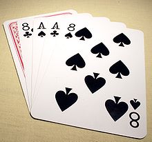 aces eights cards playing two blackjack hand dead man wikipedia hickok bill poker wild death pair deadman card he jack