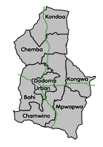 Dodoma region's districts Dodoma-Region.svg