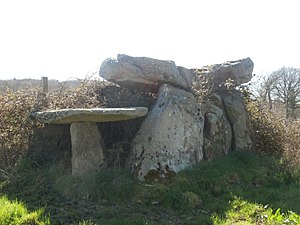 Le dolmen de la Pierre Cuberte.