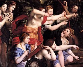 Detail from Diana and her Nymphs, 1616–17