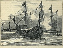 Ternatean galleys welcomed the arrival of Francis Drake. Drake's arrival at Ternate.jpg