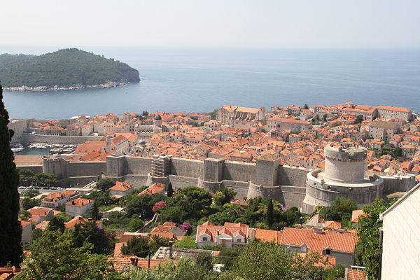 Walls of Ragusa (Dubrovnik today) which Hoste and his small force managed to capture from the French in 1814