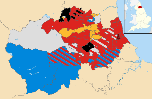 Durham UK local election 2017 map.svg