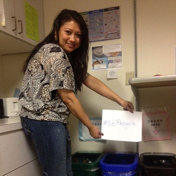 File:EPA Employee Debra Recycles (10869825564).jpg