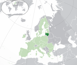 Lituania - Localizzazione