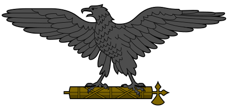 Eagle with fasces, symbol of the Italian Social Republic