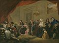 Escena de teatro o Escena de tocador, de Paret, ca. 1772-1773 (ficha en la web del Museo del Prado).