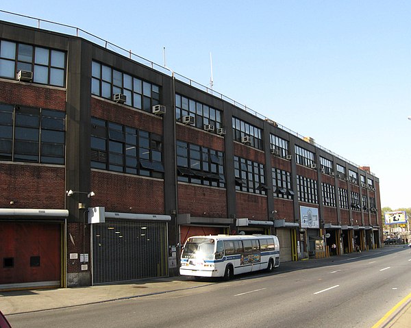 East New York bus depot on Jamaica Avenue