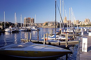 Erie Basin Marina Municipal inland harbor in Buffalo, NY