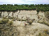 Euskara: Erregearen barga, Peñalen (Funes), Nafarroa Español: Barranco del Rey, Peñalen (Funes), Navarra English: Barranco del Rey ("The King's Cliff"), Peñalen (Funes), Navarre