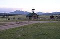 Esterbrook Community Church, im Hintergrund der Laramie Peak