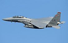 USAF F-15E of 494th Fighter Squadron stationed at RAF Lakenheath F-15E Strike Eagle.jpg