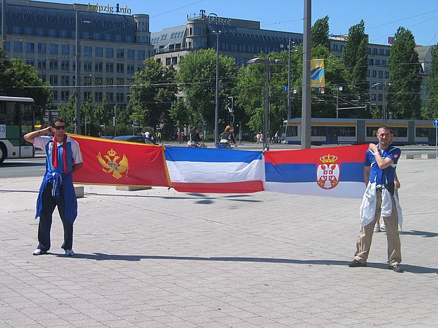 Supporters of the national football team during the 2006 FIFA World Cup
