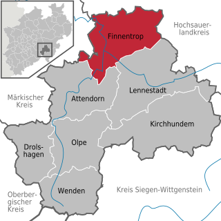 Finnentrop Place in North Rhine-Westphalia, Germany