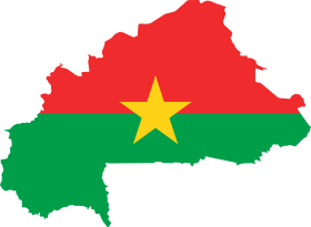 Flag-map of Burkina Faso.svg