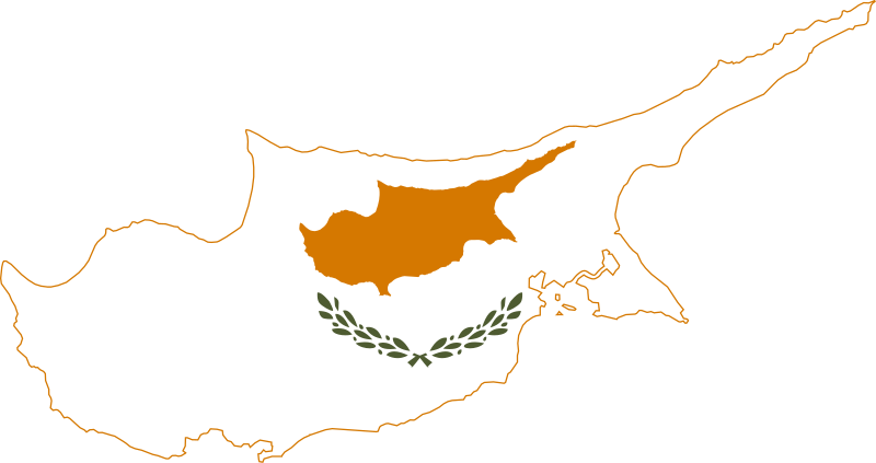 Berkas:Flag-map of Cyprus.svg