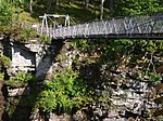 Corrieshalloch Gorge, Suspension Footbridge Over Measach Falls