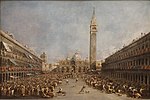 Vignette pour Fichier:Francesco Guardi - Le Doge de Venise porté par les gondoliers, après son élection sur la place Saint-Marc.jpg