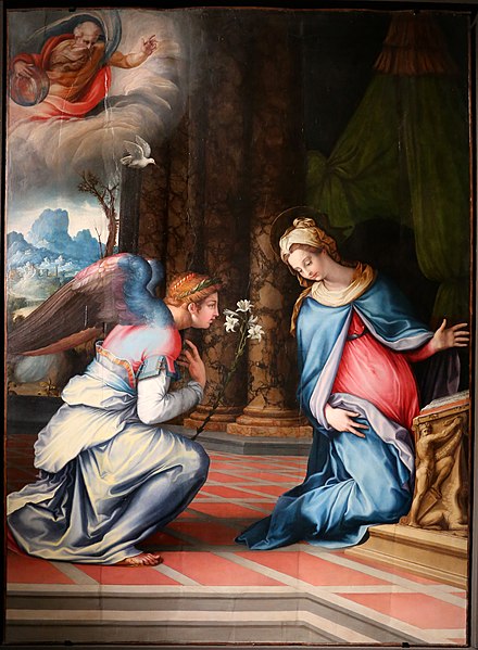 File:Francesco salviati, annunciazione, 1534 ca. (roma, s. francesco a ripa) 01.jpg