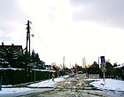 Guyot road from the Azet road to the south into the settlement