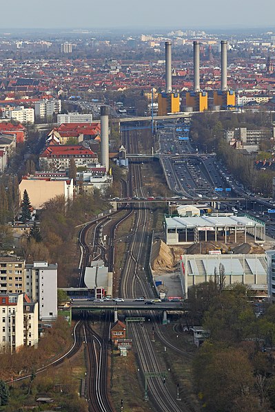 Ringbahn, as seen from Funkturm Berlin